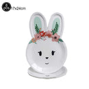Easter Bunny Disposable Tableware Set – Cute Cartoon Rabbit Paper Plates, Cups & Napkins for Kids Birthday, Easter Parties & Spring Celebrations