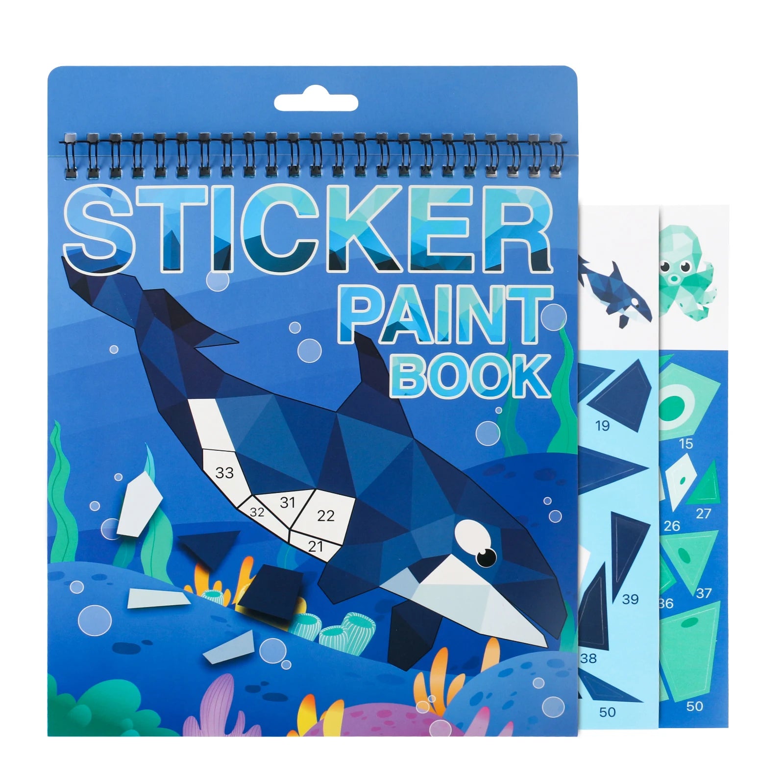 Sticker by Number Book for Kids Ages 4–8 | Animal Craft Activity Book | Travel Busy Toy