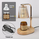 50W Candle Warmer Lamp with Timer – Dimmable Glass Candle Melter, Adjustable Light for Cozy Bedroom & Home Decor (No Flame, No Smoke)