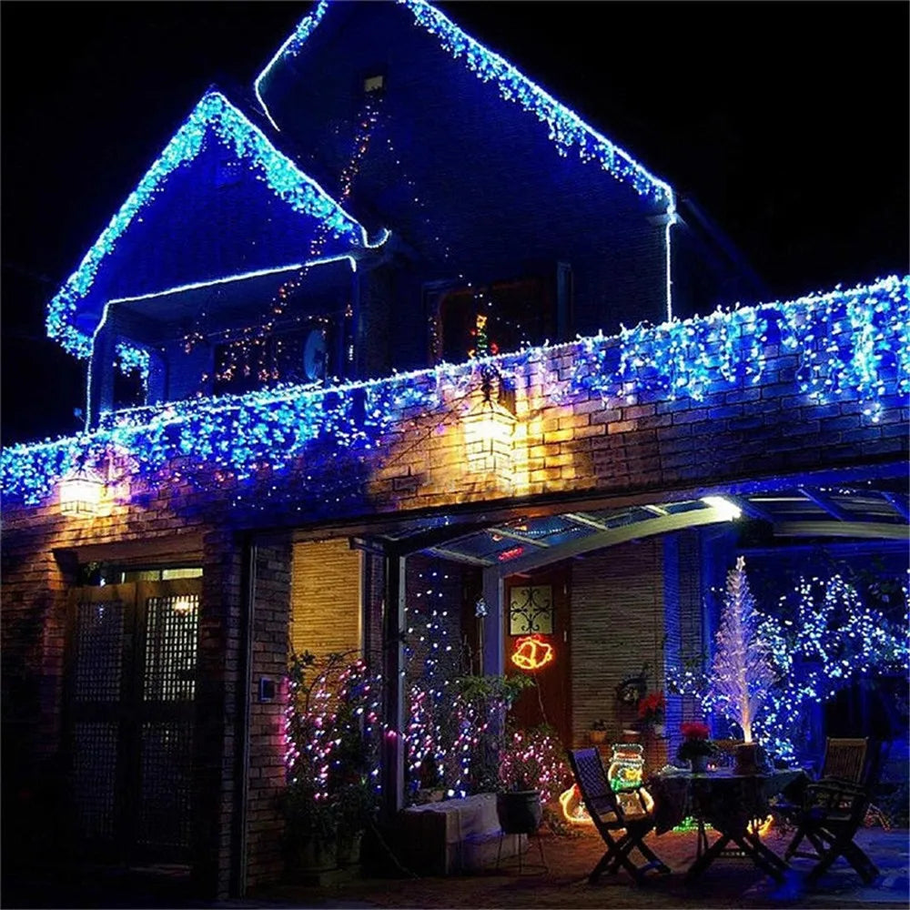 LED Waterfall Curtain String Lights
