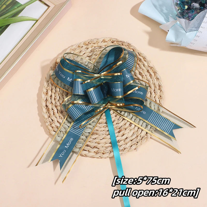 5–50pcs Large Pull Bow Ribbons – 4.5cm / 6.4cm Gift Bows for Presents, Wedding Car Décor, Gift Wrapping & Party Packaging