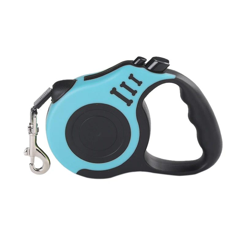 Retractable Dog Leash 3m/5m – Tangle‑Free Nylon Lead for Small & Medium Pets