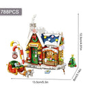 Mini Building Block Christmas House Set