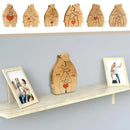 Personalized Wooden Bear Family Puzzle – Custom Name Engraved Home Decor, Heartwarming Gift for Mom, Baby, Couples & Holidays
