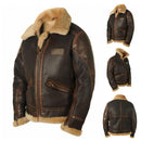 Men’s Plush-Lined Leather Winter Jacket