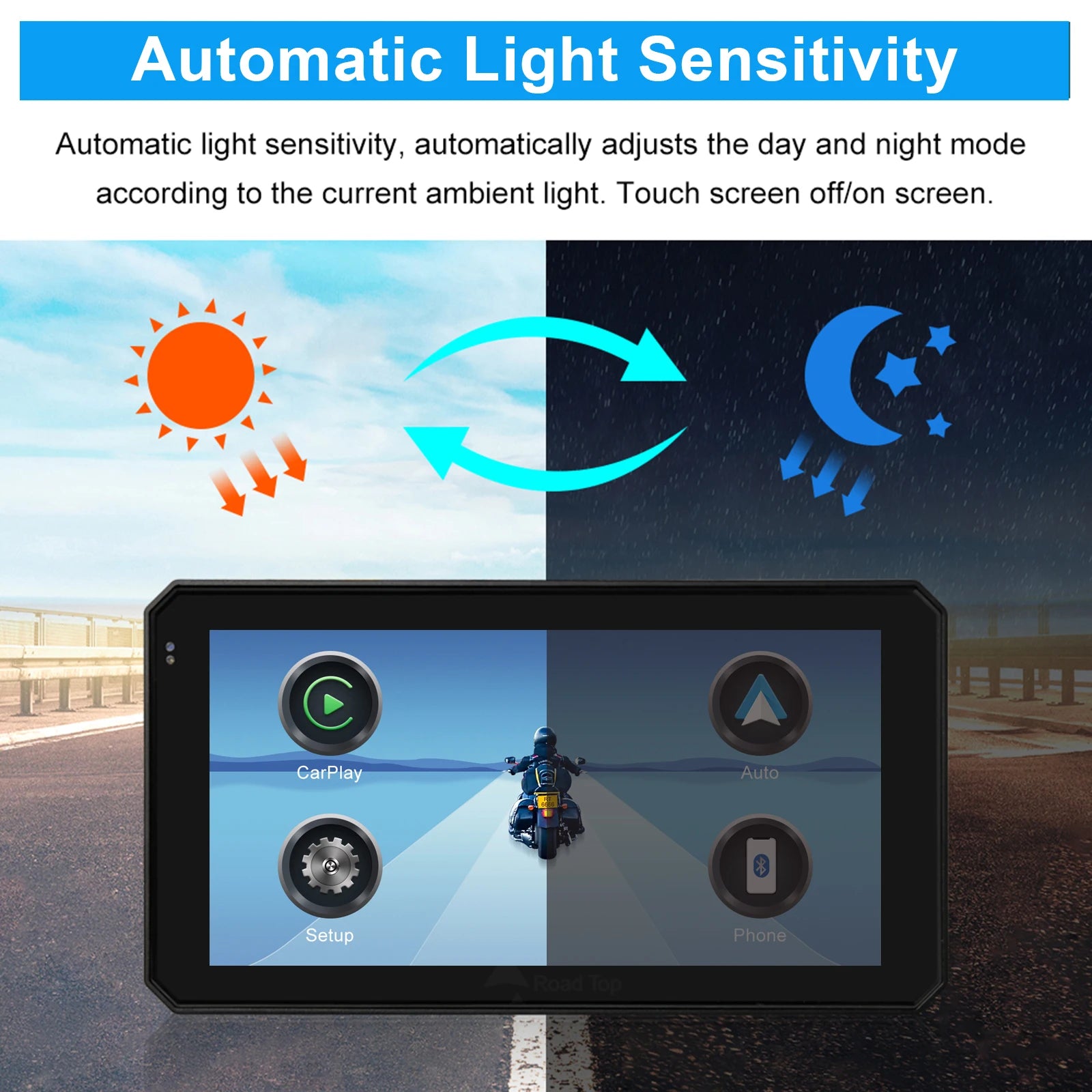 5.98 Inch IPX7 Waterproof Motorcycle Navigation Screen