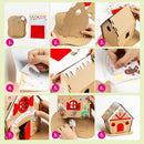 DIY Handmade Christmas Biscuit House Miniature Dollhouse