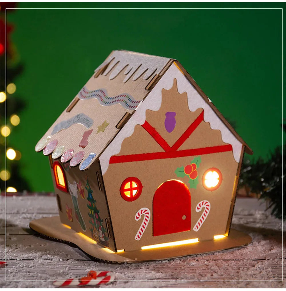 DIY Handmade Christmas Biscuit House Miniature Dollhouse
