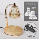 50W Candle Warmer Lamp with Timer – Dimmable Glass Candle Melter, Adjustable Light for Cozy Bedroom & Home Decor (No Flame, No Smoke)