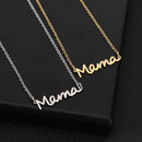 Mama Letter Pendant Necklace – Stainless Steel Non‑Fading Choker Chain for Women, Mother’s Day Jewelry Gift, Gold & Steel