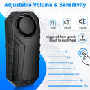 Hollarm Wireless Bicycle Vibration Alarm Rechargeable Waterproof Motorcycle Bike Alarms Remote Control Anti Lost Security Sensor