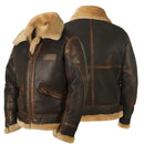 Men’s Plush-Lined Leather Winter Jacket