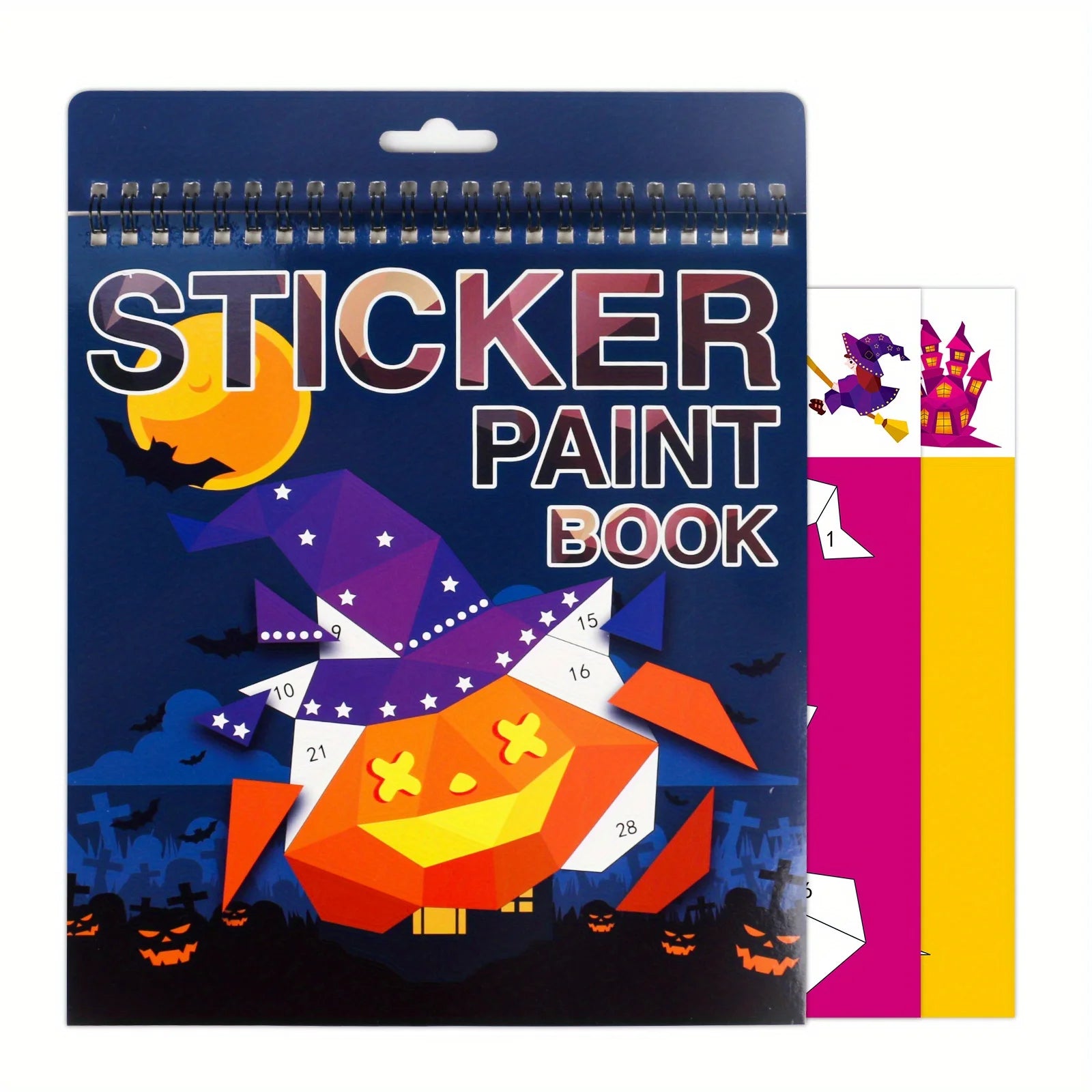 Sticker by Number Book for Kids Ages 4–8 | Animal Craft Activity Book | Travel Busy Toy