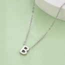 Minimalist Initial Necklace A–Z – Stainless Steel Letter Pendant Choker for Women (Gold & Steel)