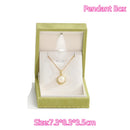 LED Light Necklace Gift Box – Velvet Square Jewelry Case for Engagement, Proposal, Pendant & Bracelet Presentation