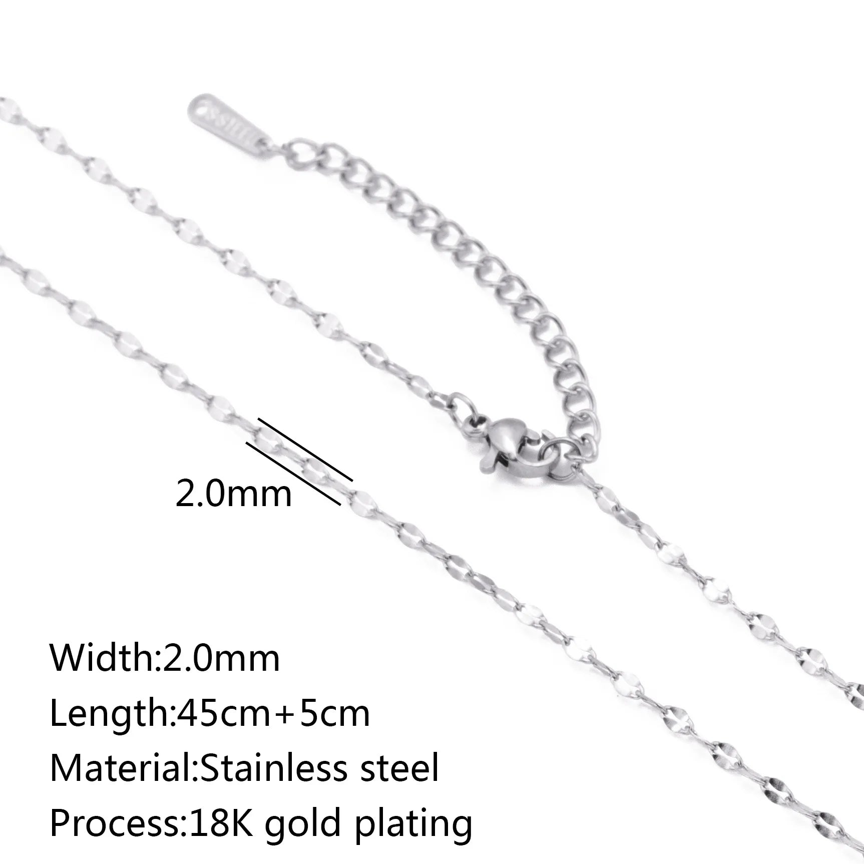 5‑Piece Stainless Steel Chain Necklace Set – Bead, Rope, Cuban, Paperclip & Snake Link Chains for Women, 18K Gold & Steel DIY Jewelry