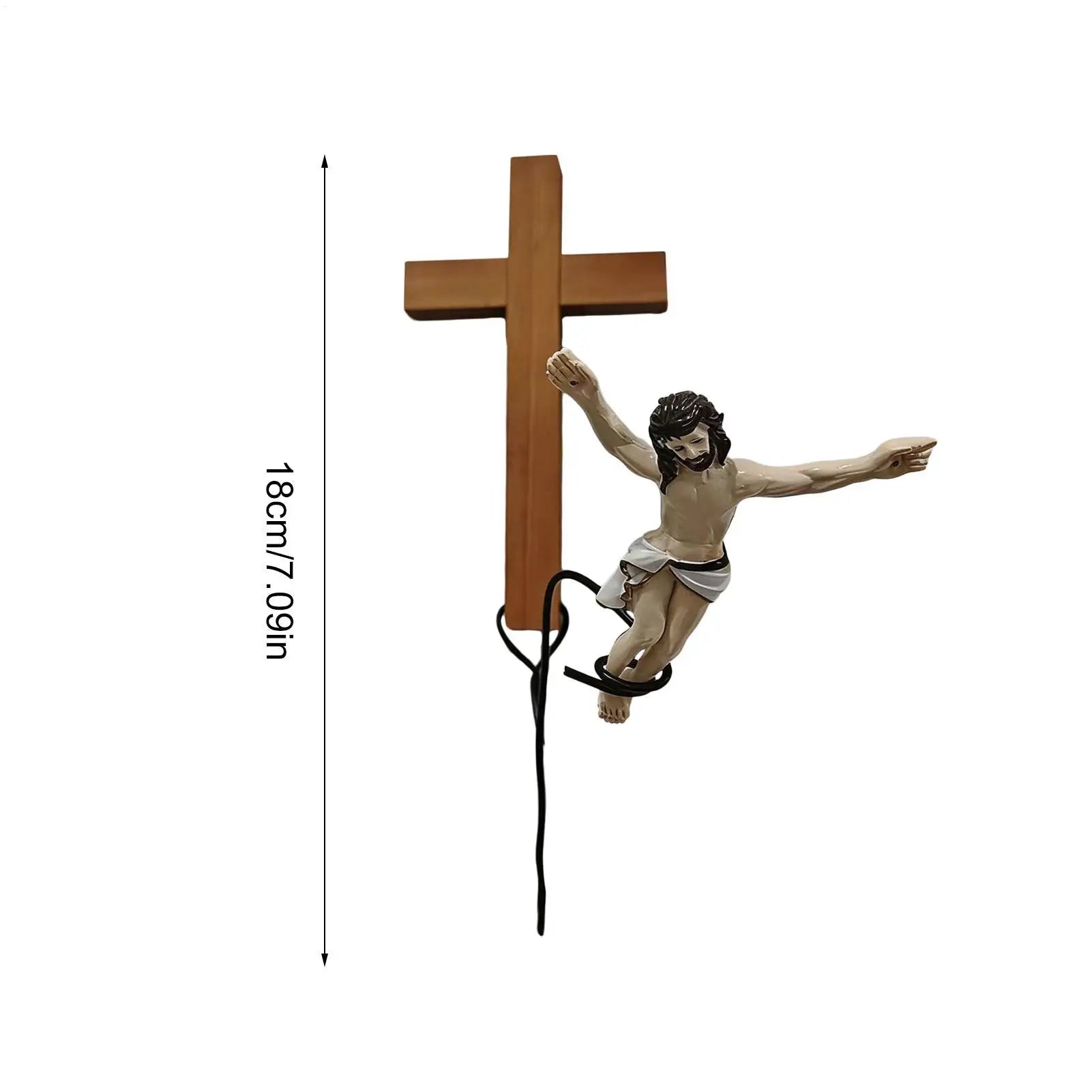 Jumping Jesus Figurine Wall Art
