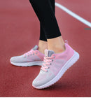 Breathable Mesh Lace-Up Sneakers