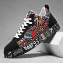 Mens Casual Sport Shoes 2025 Autumn Fashion Comfort Non Slip Casual Sneakers Platform Outdoor Running Shoes Graffiti Board Shoes