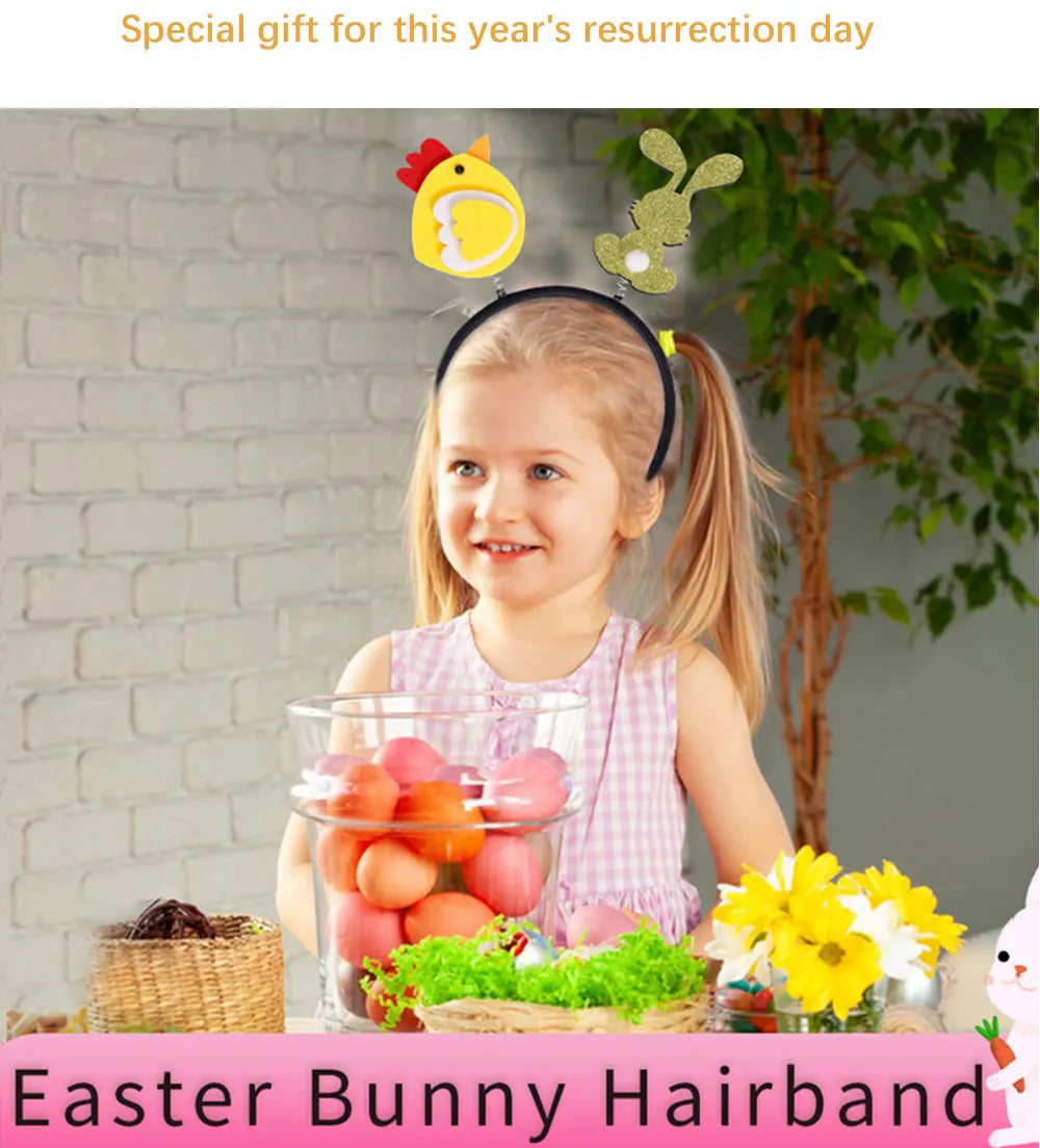 Easter Funny Glasses Props – Kids’ Cartoon Bunny & Eggshell Eyeglass Frames, Non‑Woven Fabric Easter Party Decorations & Gifts