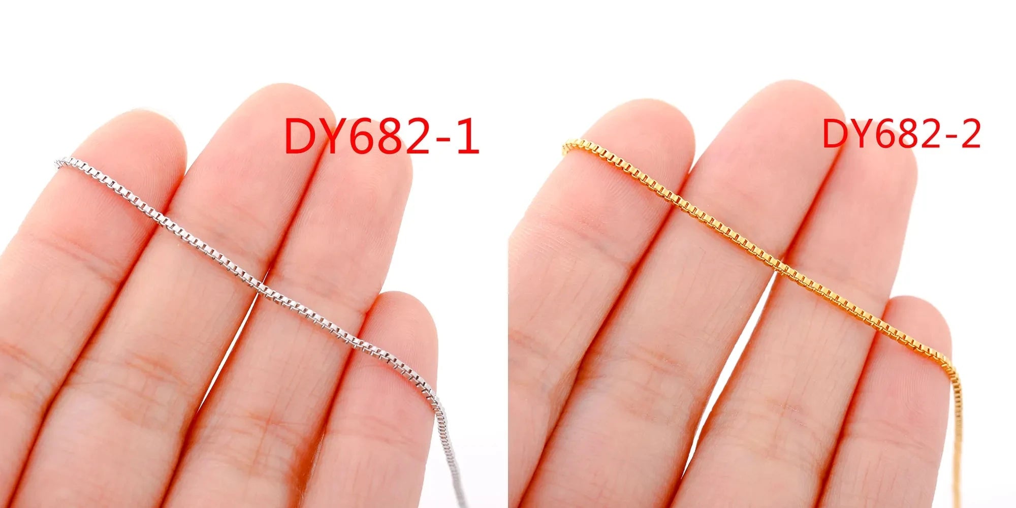 5‑Piece Stainless Steel Chain Necklace Set – Bead, Rope, Cuban, Paperclip & Snake Link Chains for Women, 18K Gold & Steel DIY Jewelry