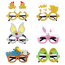Easter Funny Glasses Props – Kids’ Cartoon Bunny & Eggshell Eyeglass Frames, Non‑Woven Fabric Easter Party Decorations & Gifts