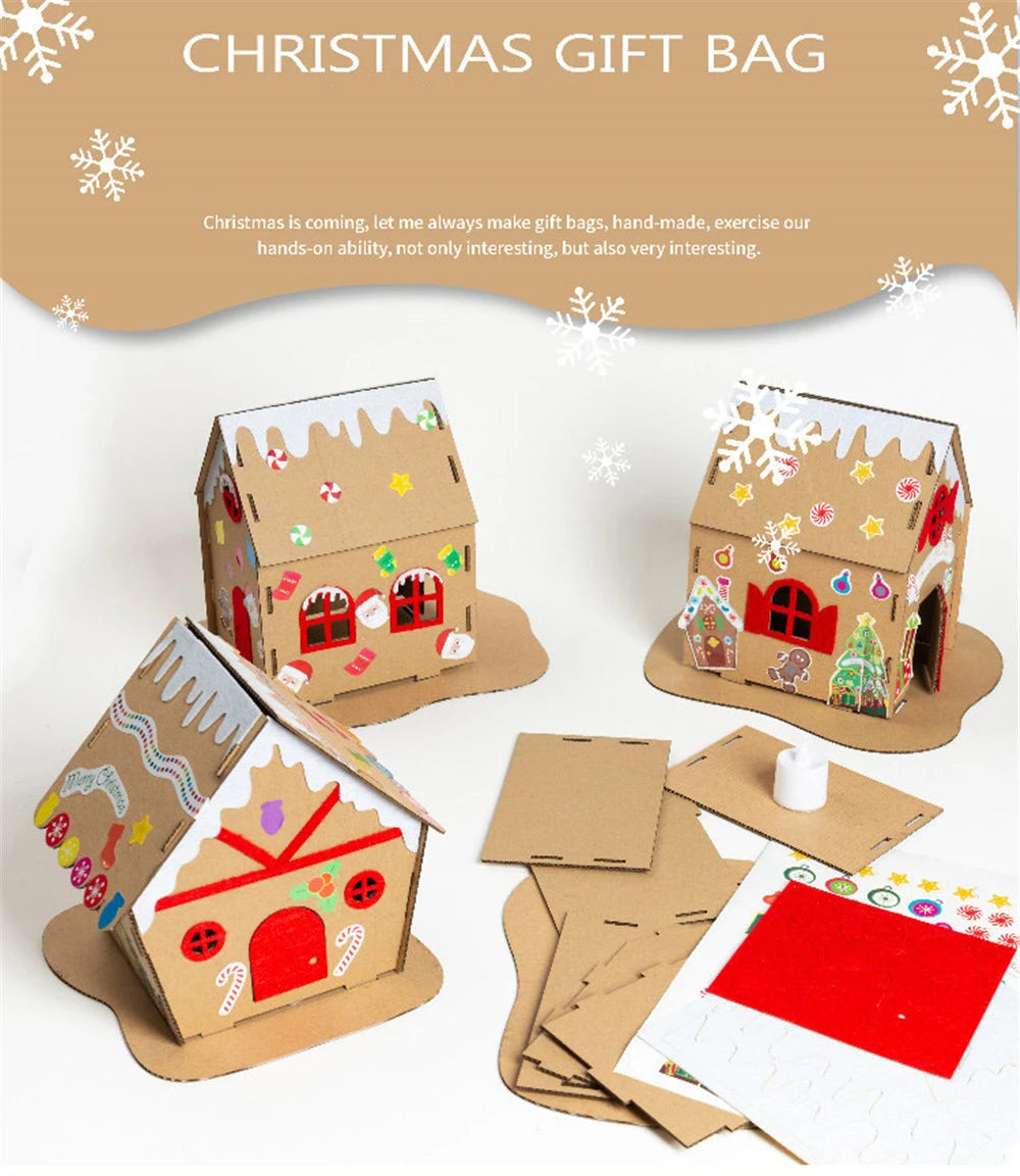 DIY Handmade Christmas Biscuit House Miniature Dollhouse