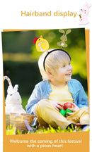 Easter Funny Glasses Props – Kids’ Cartoon Bunny & Eggshell Eyeglass Frames, Non‑Woven Fabric Easter Party Decorations & Gifts