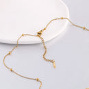 5‑Piece Stainless Steel Chain Necklace Set – Bead, Rope, Cuban, Paperclip & Snake Link Chains for Women, 18K Gold & Steel DIY Jewelry