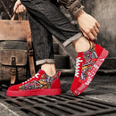 Mens Casual Sport Shoes 2025 Autumn Fashion Comfort Non Slip Casual Sneakers Platform Outdoor Running Shoes Graffiti Board Shoes