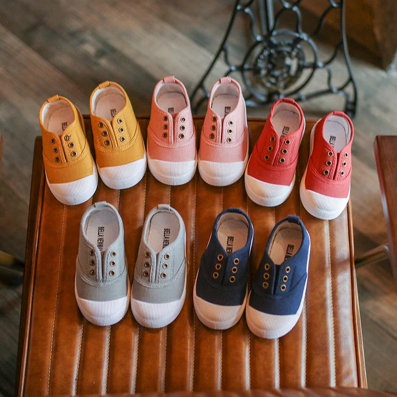 Spring & Summer Kids Canvas Sneakers