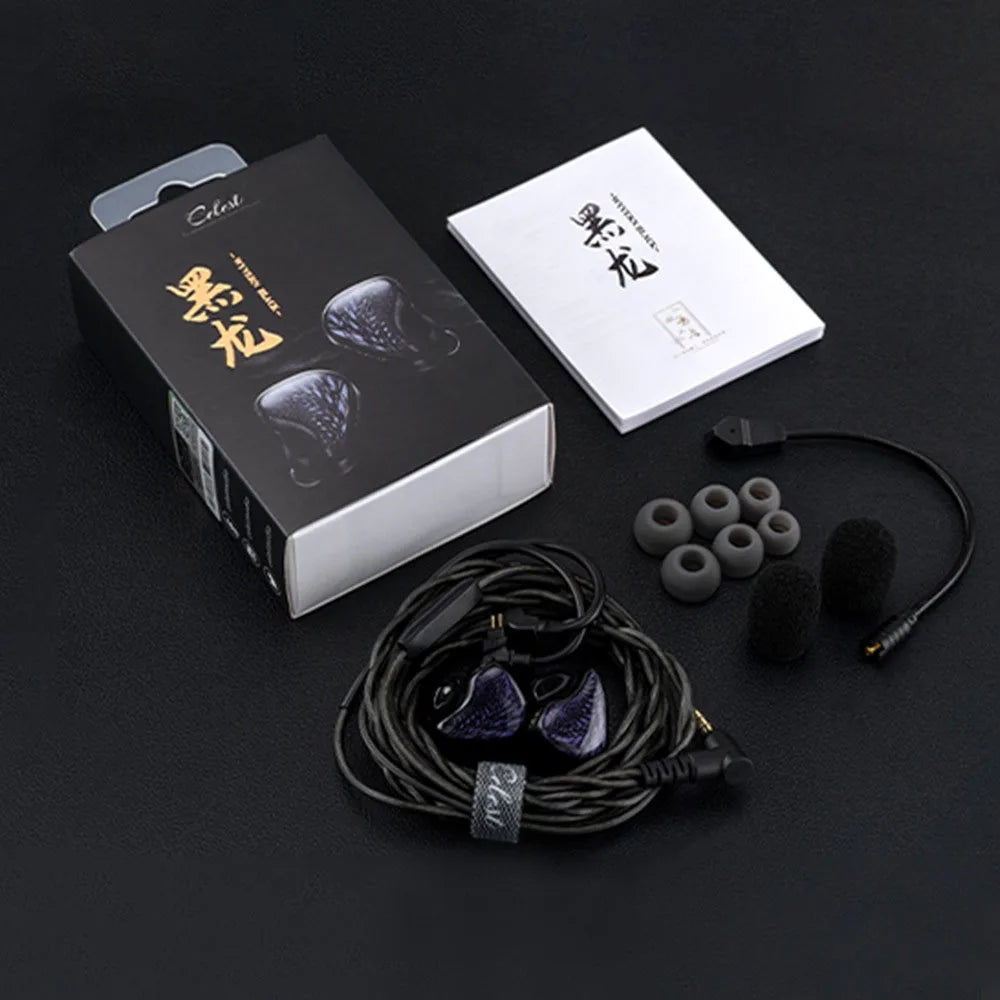 HiFi Metal In‑Ear Monitor Earphones with Mic, Wired Gaming Headset (3.5mm / Type‑C Options)
