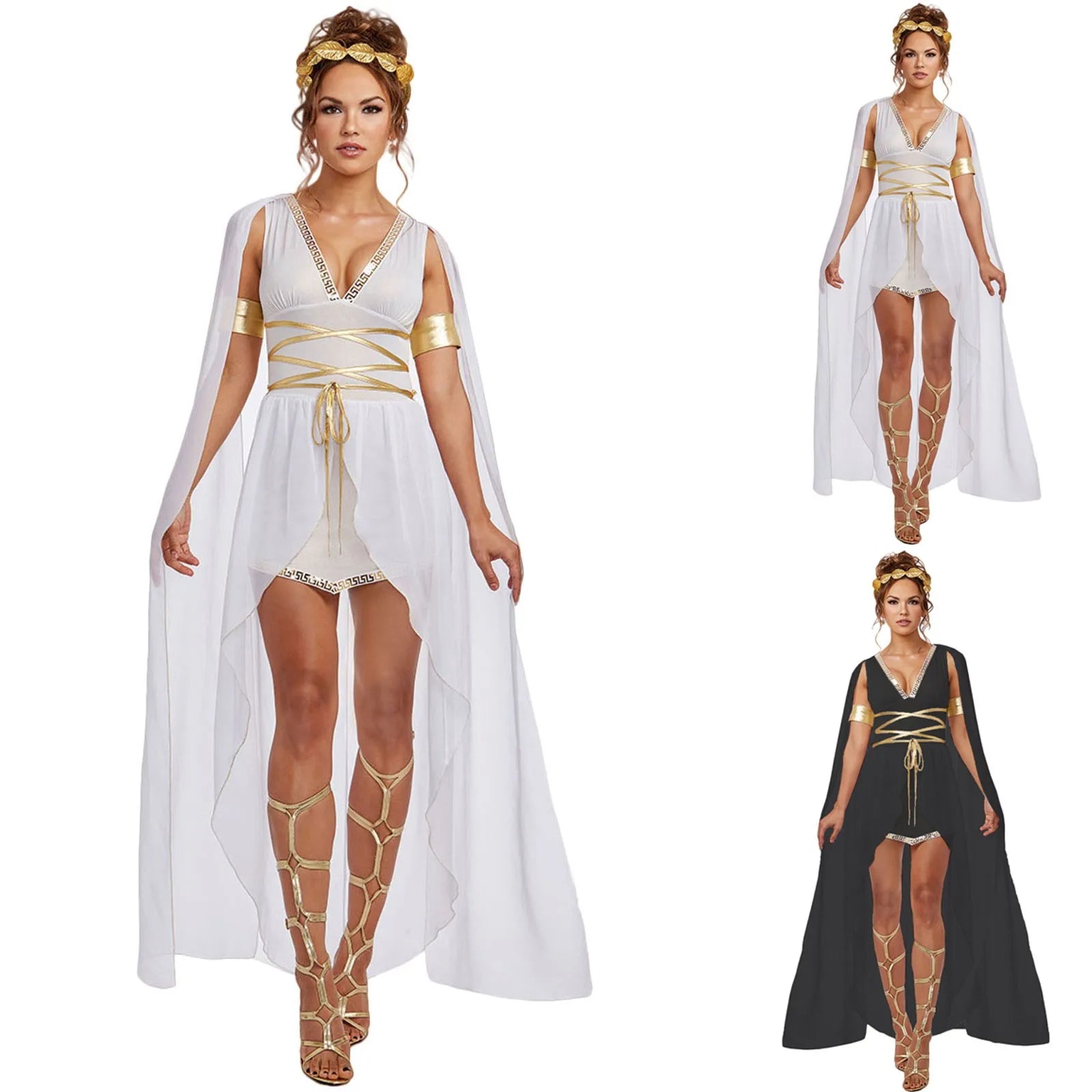Women’s Greek Goddess Athena Costume | Roman Princess Arabic Robe | Halloween Carnival Cosplay Dress