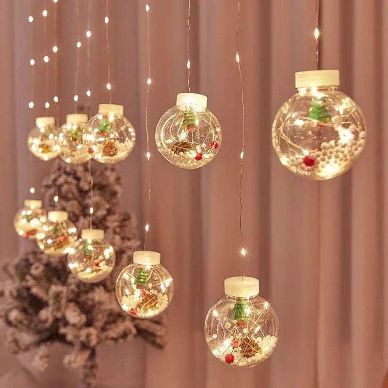 Christmas Wish Ball LED Fairy Curtain Lights