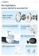 Lenovo LP5 Pro TWS Bluetooth 5.4 Earbuds – HiFi Sound, Low‑Latency Gaming Mode, Long Standby, Sport In‑Ear Headphones with Mic