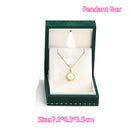 LED Light Necklace Gift Box – Velvet Square Jewelry Case for Engagement, Proposal, Pendant & Bracelet Presentation