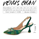 Venus Chan Italian Design Women’s Shoes & Rhinestone Butterfly Bag Set – Bridal Party Heels with Matching Handbag, Elegant Wedding Accessories