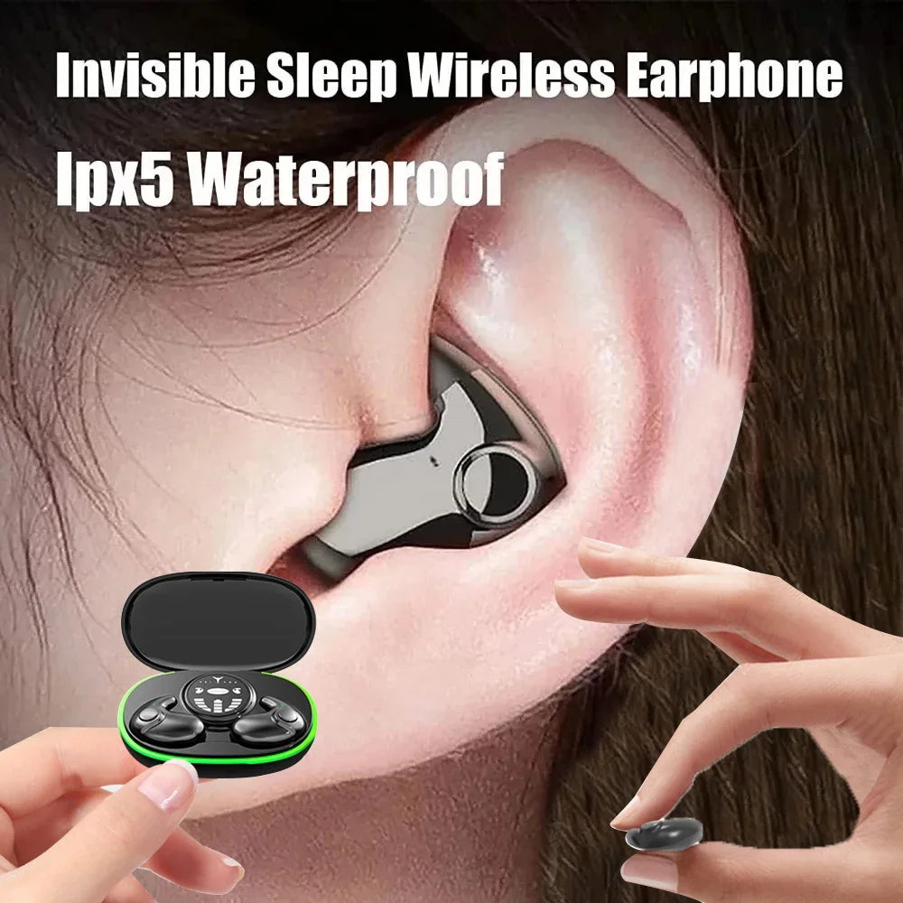 Invisible Sleep Earbuds – TWS Bluetooth 5.3 Ultra‑Comfort Wireless Earphones with Noise Reduction, IPX5 Waterproof Design & Touch Control