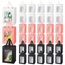 5/10pcs Transparent Window Gift Bags – White & Black Paperboard Packaging Boxes for Weddings, Birthdays, Parties, Baking & Takeout