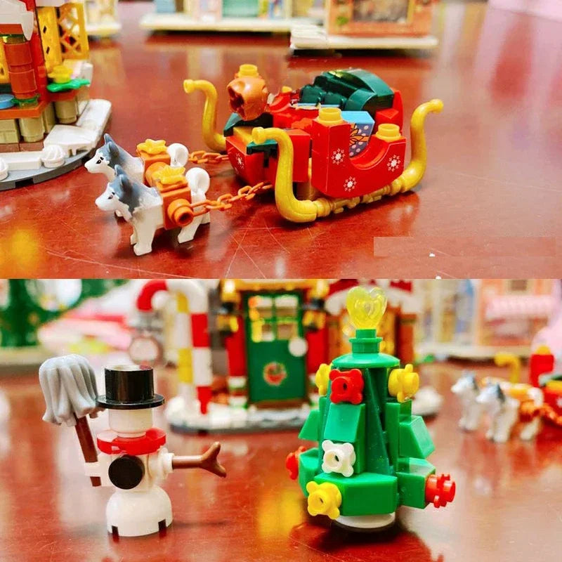 Mini Building Block Christmas House Set
