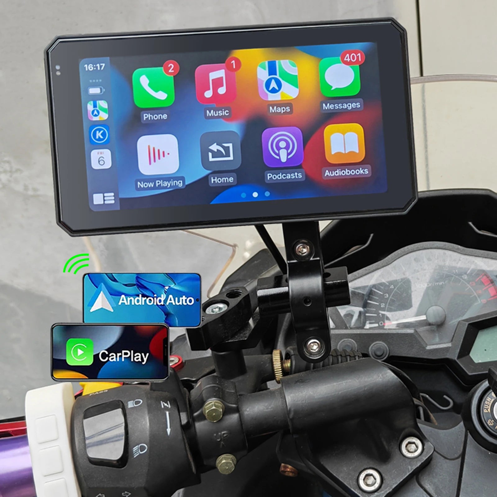 5.98 Inch IPX7 Waterproof Motorcycle Navigation Screen