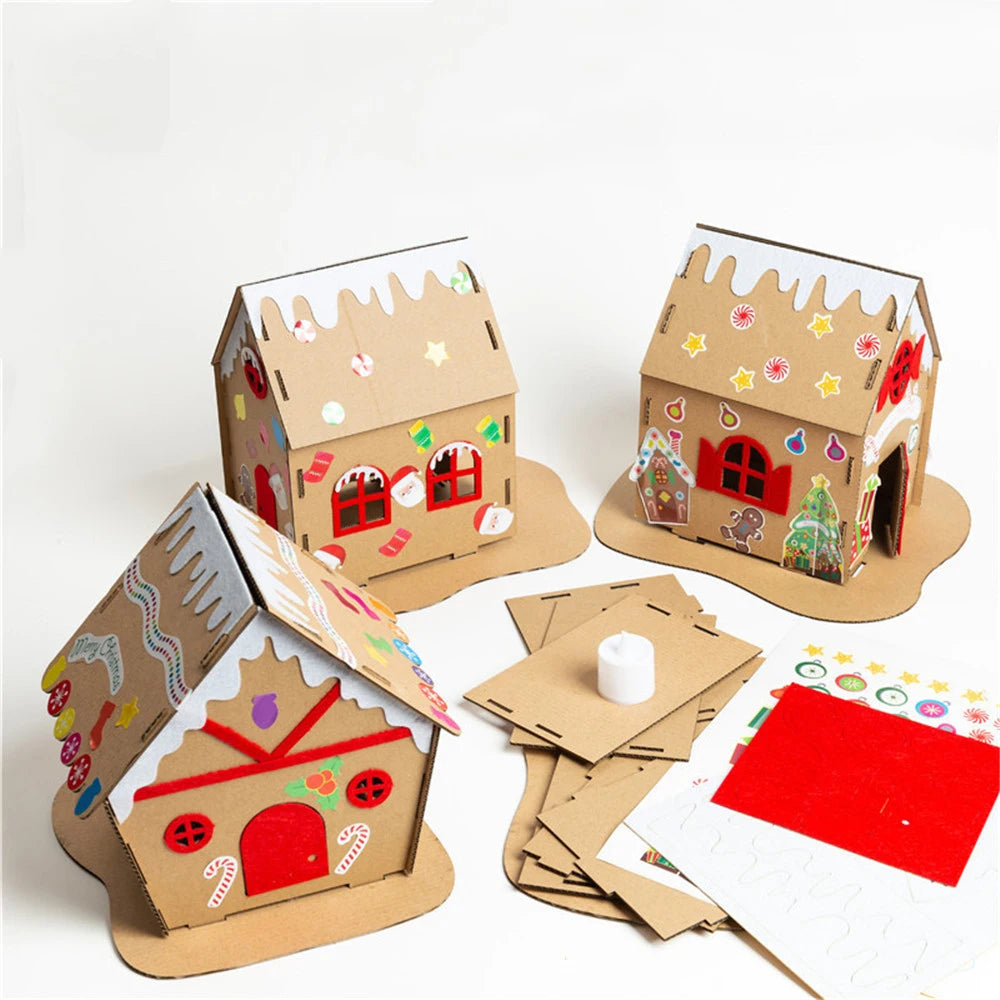 DIY Handmade Christmas Biscuit House Miniature Dollhouse