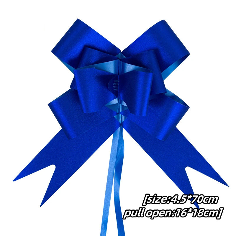 5–50pcs Large Pull Bow Ribbons – 4.5cm / 6.4cm Gift Bows for Presents, Wedding Car Décor, Gift Wrapping & Party Packaging
