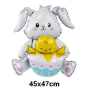 Easter Bunny Disposable Tableware Set – Cute Cartoon Rabbit Paper Plates, Cups & Napkins for Kids Birthday, Easter Parties & Spring Celebrations