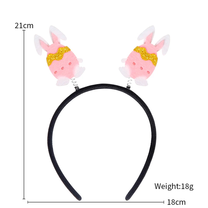 Easter Funny Glasses Props – Kids’ Cartoon Bunny & Eggshell Eyeglass Frames, Non‑Woven Fabric Easter Party Decorations & Gifts