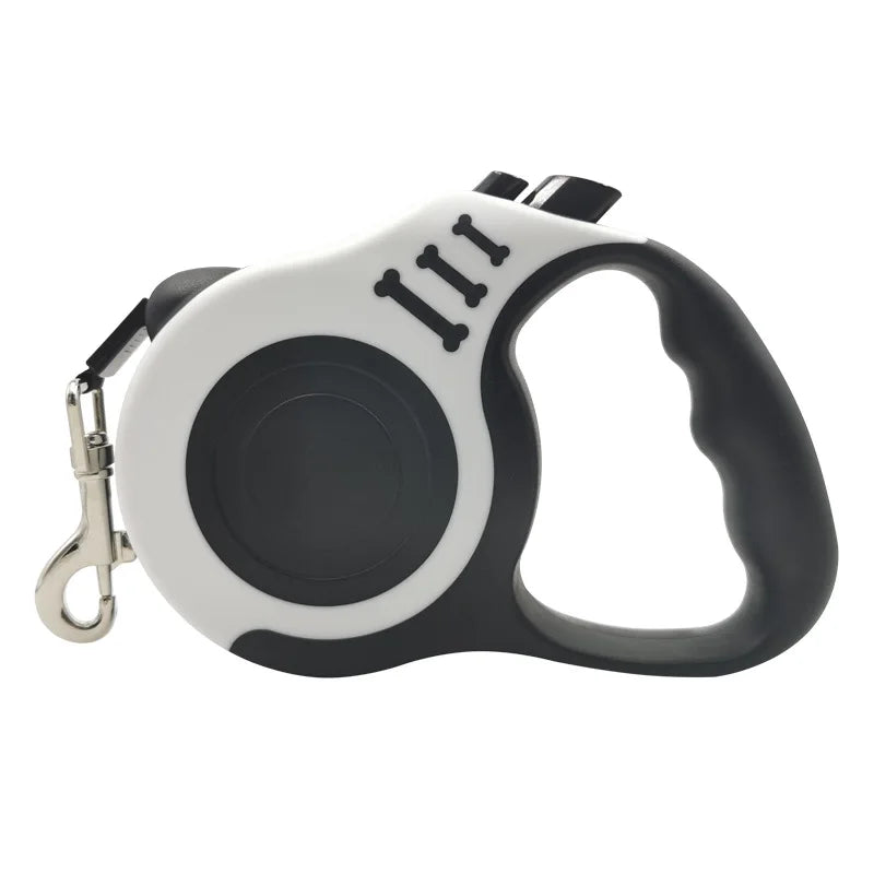 Retractable Dog Leash 3m/5m – Tangle‑Free Nylon Lead for Small & Medium Pets