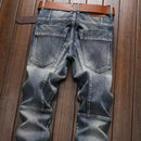 Korean Style Blue Designer Denim Trousers