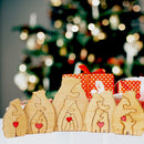 Personalized Wooden Bear Family Puzzle – Custom Name Engraved Home Decor, Heartwarming Gift for Mom, Baby, Couples & Holidays