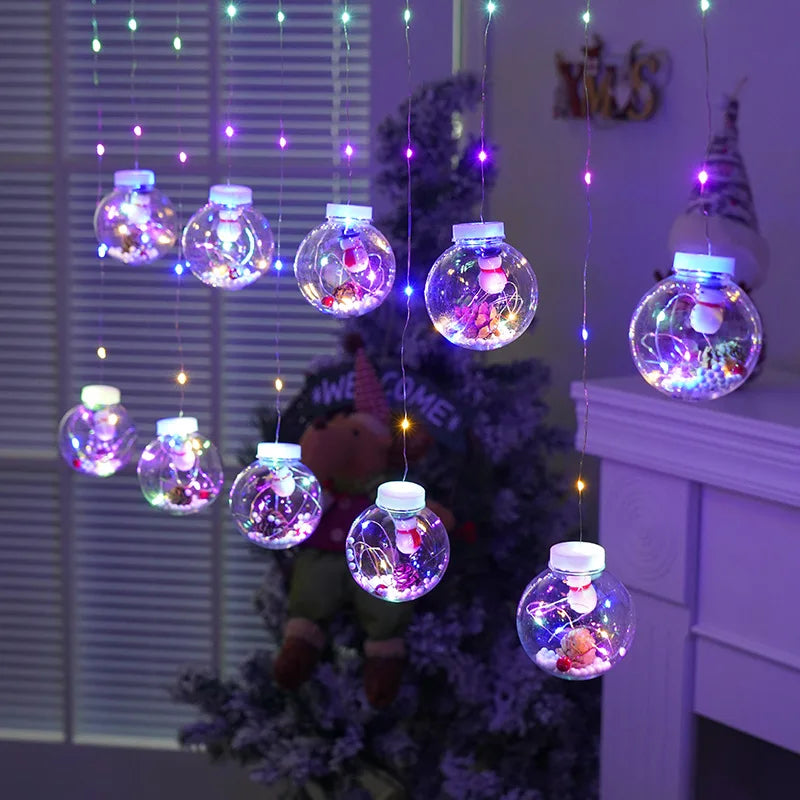 Christmas Wish Ball LED Fairy Curtain Lights
