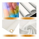 2D Easter Door Casing Banner – Cute Bunny, Easter Egg & Flower Printed Door Frame Decoration for Spring Parties & Holiday Events